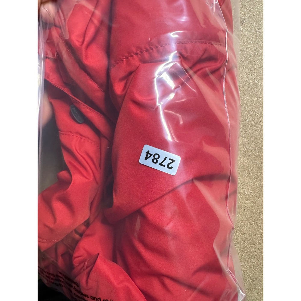Nike ACG Red Anorak Windbreaker Half Zip Pullover Hooded Jacket Mens Small - Picture 10 of 10